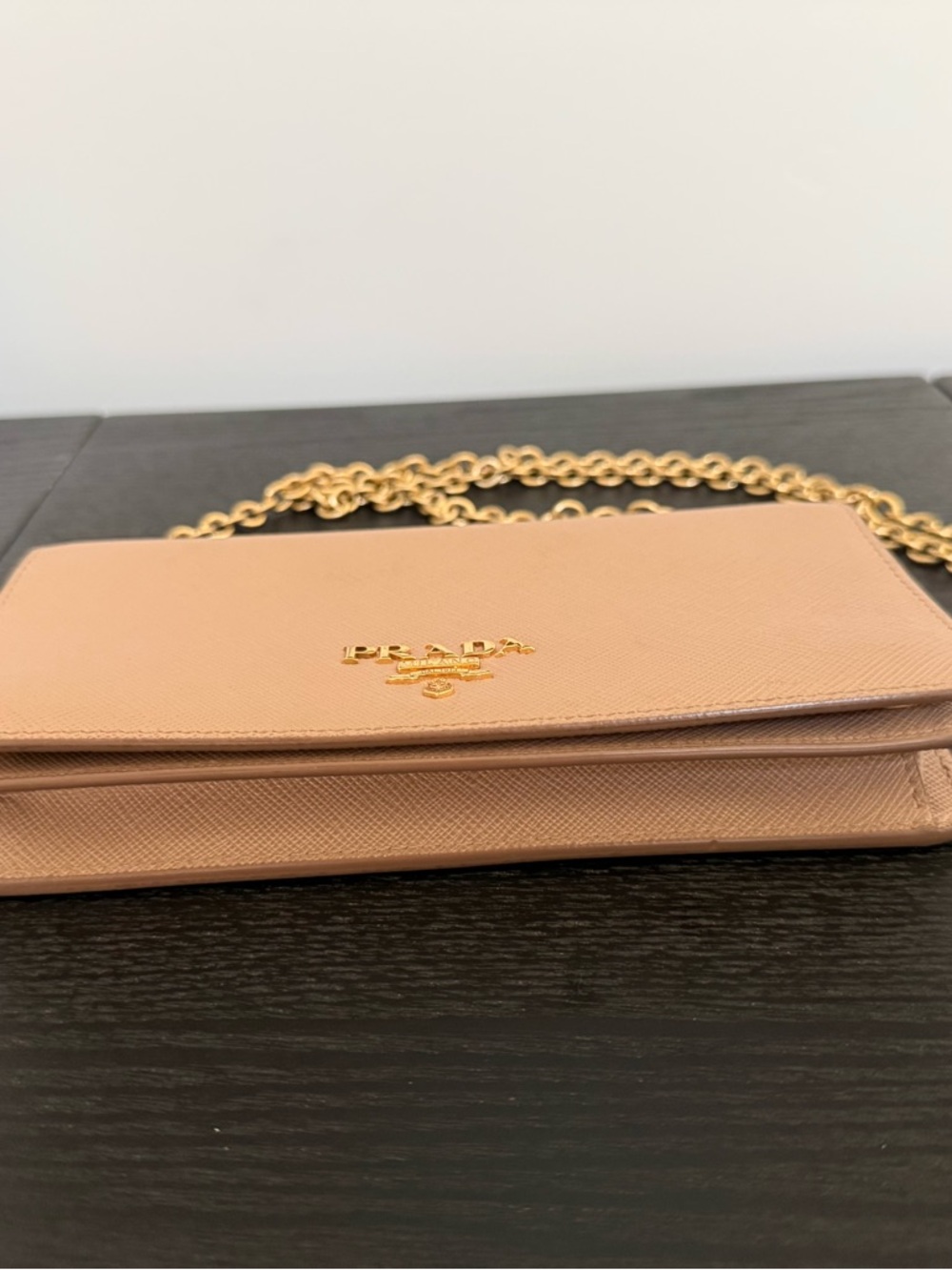 Prada Blush Pink Crossbody with Gold Chain Strap - Picture 13 of 14